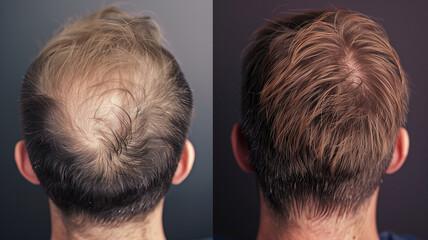 prp hair treatment before and after